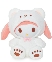 Melody nón gấu trắng (45cm)