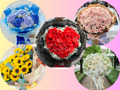5 Sự lựa chọn đa dạng và 5 tone màu phong phú cho mọi dịp từ hoa tươi