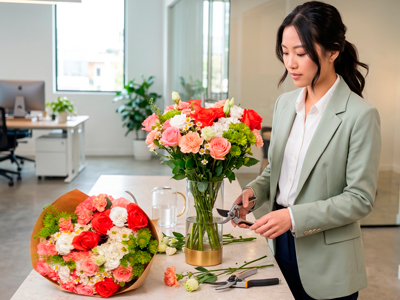 SET HOA THẢ BÌNH TRỌN GÓI, GIẢI PHÁP HOA TƯƠI CHO NGƯỜI BẬN RỘN: CHỈ 5 PHÚT LÀ CÓ NGAY BÌNH HOA ĐẸP MẮT